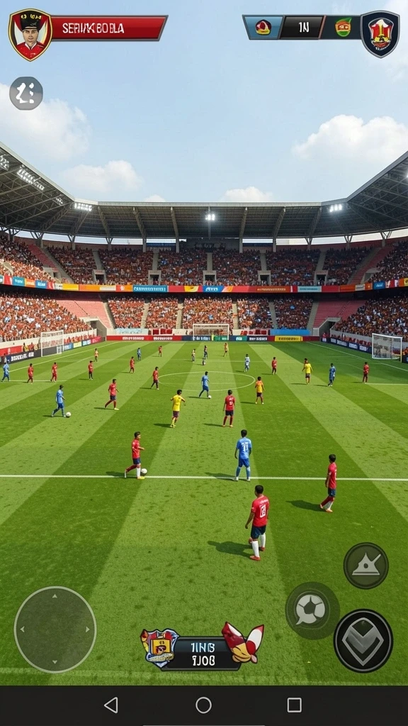 Grafik 3D yang realistis meningkatkan pengalaman bermain.