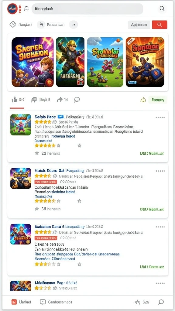 Screenshot menunjukkan tampilan antarmuka bermain yang menarik.