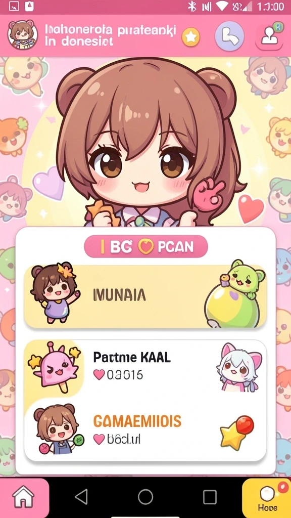 Tampilan awal game yang menarik dan intuitif.