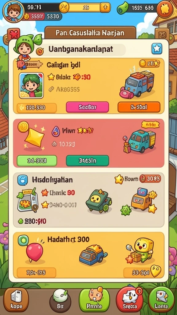 Fitur turnamen dengan hadiah menarik dan kompetisi seru.