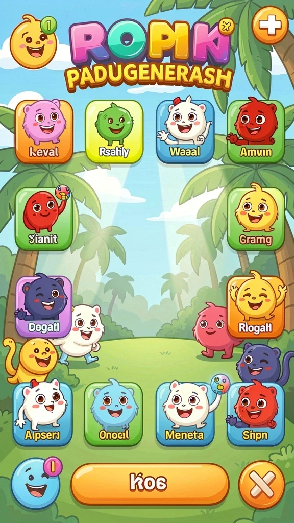 Screenshot menampilkan antarmuka game yang menarik.
