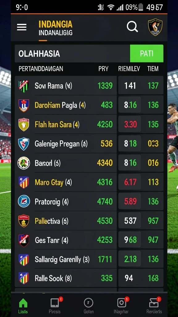 Screenshot memperlihatkan variasi tema slot yang tersedia.