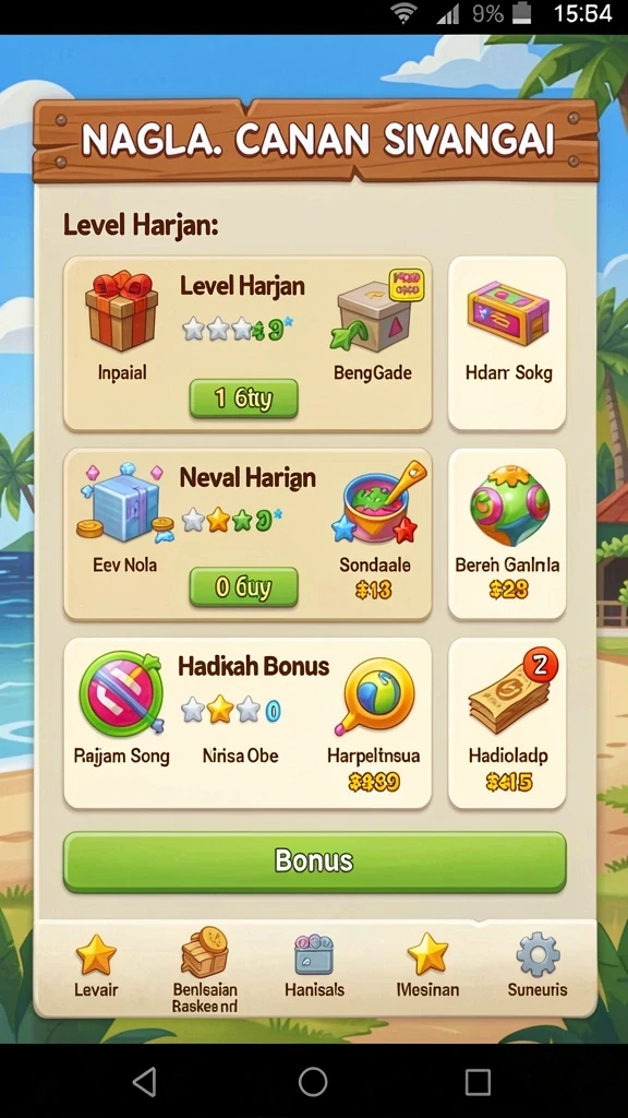Mode permainan yang menantang dan seru untuk dimainkan.