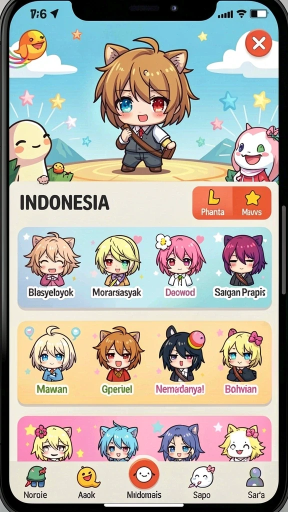 Leaderboard yang menunjukkan peringkat pemain secara real-time.