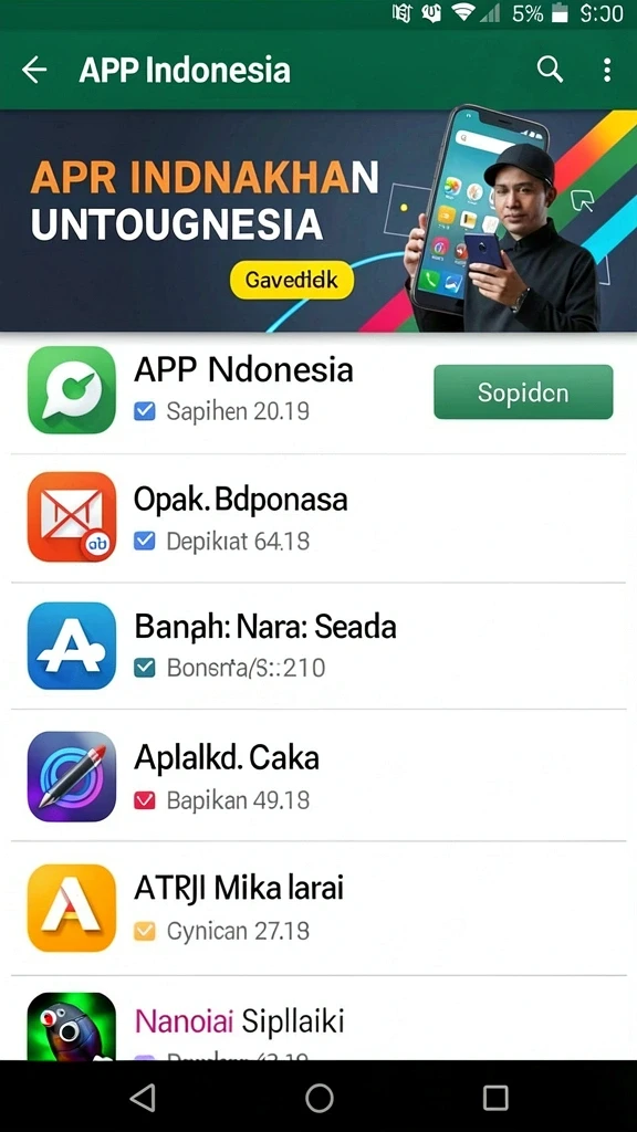 Tampilan utama dengan pilihan mode permainan.
