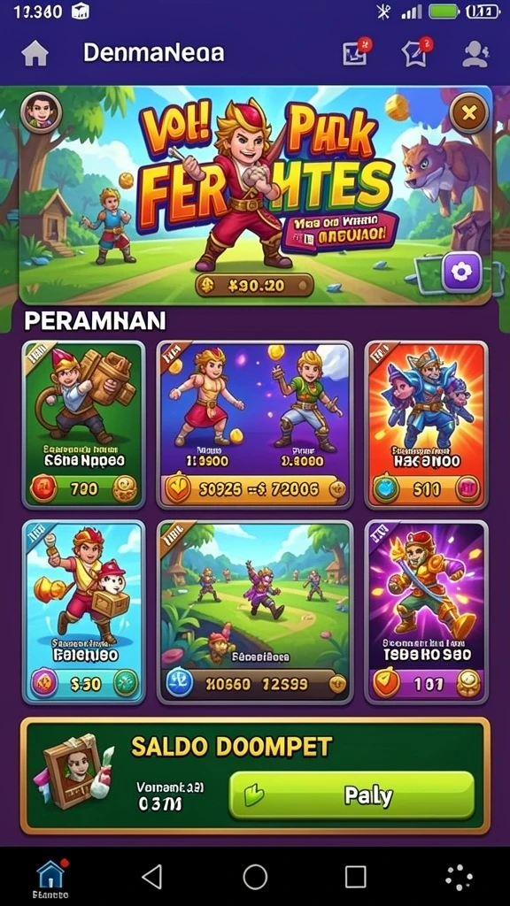 Pemandangan indah di salah satu level KRISNA96.