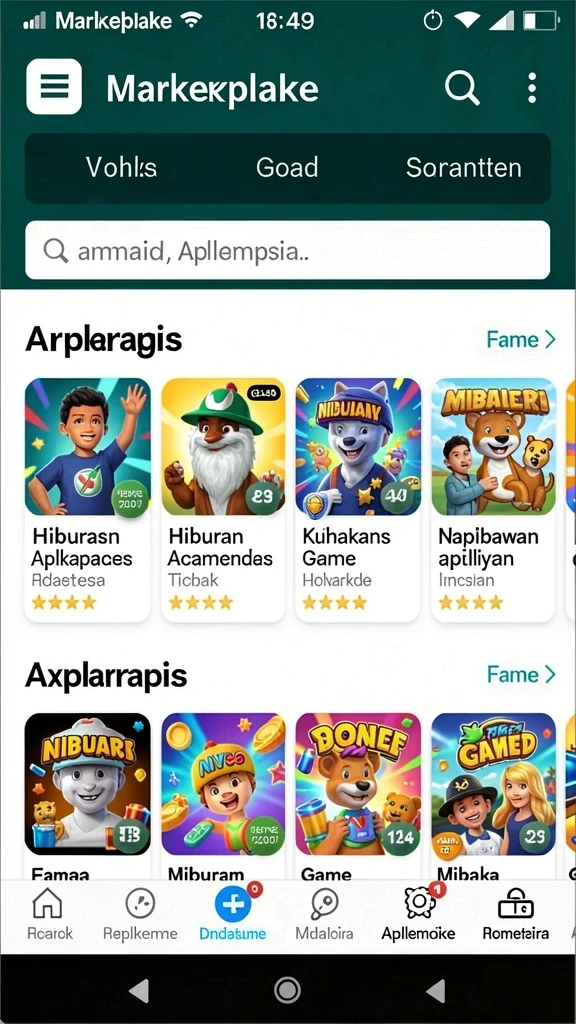 Tampilan antarmuka yang menarik dan mudah digunakan.