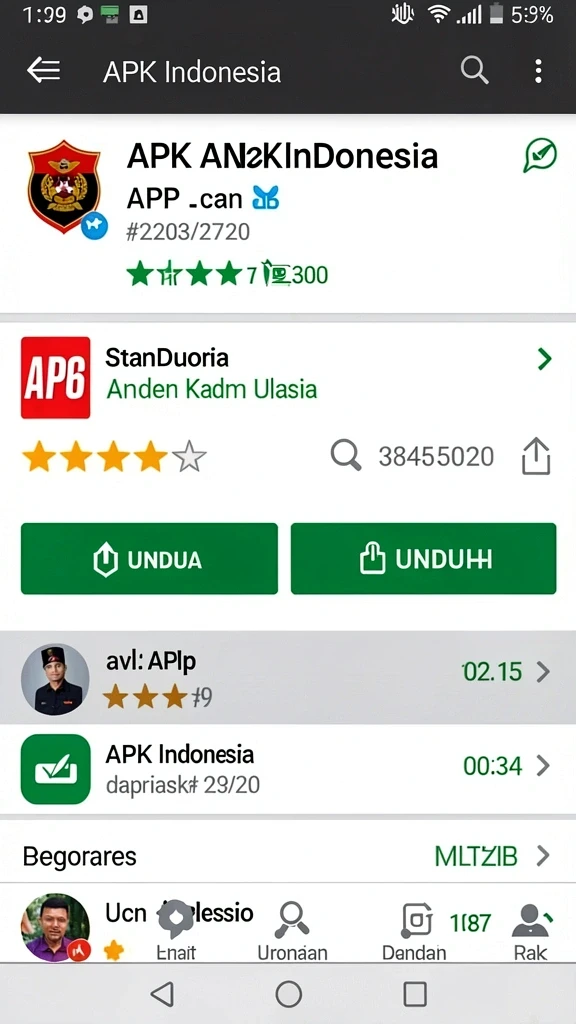 Screenshot antarmuka permainan yang menarik.