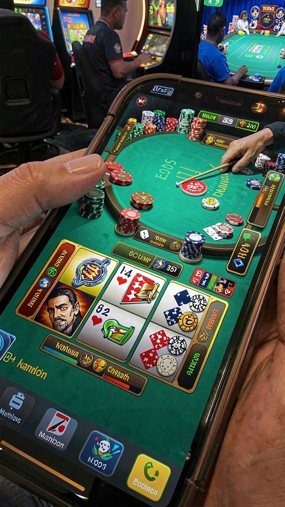 Menampilkan aksi seru dalam gameplay QQSTAR.