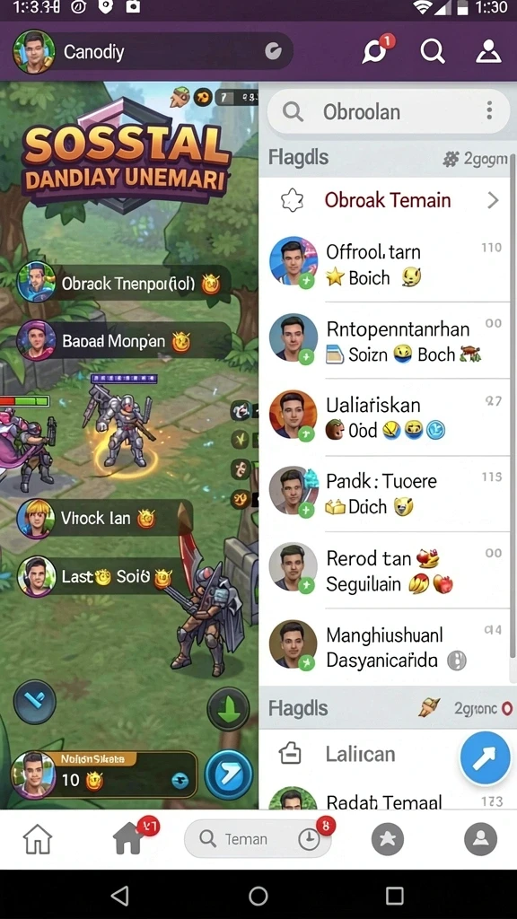 Tampilan antarmuka yang modern dan menarik.
