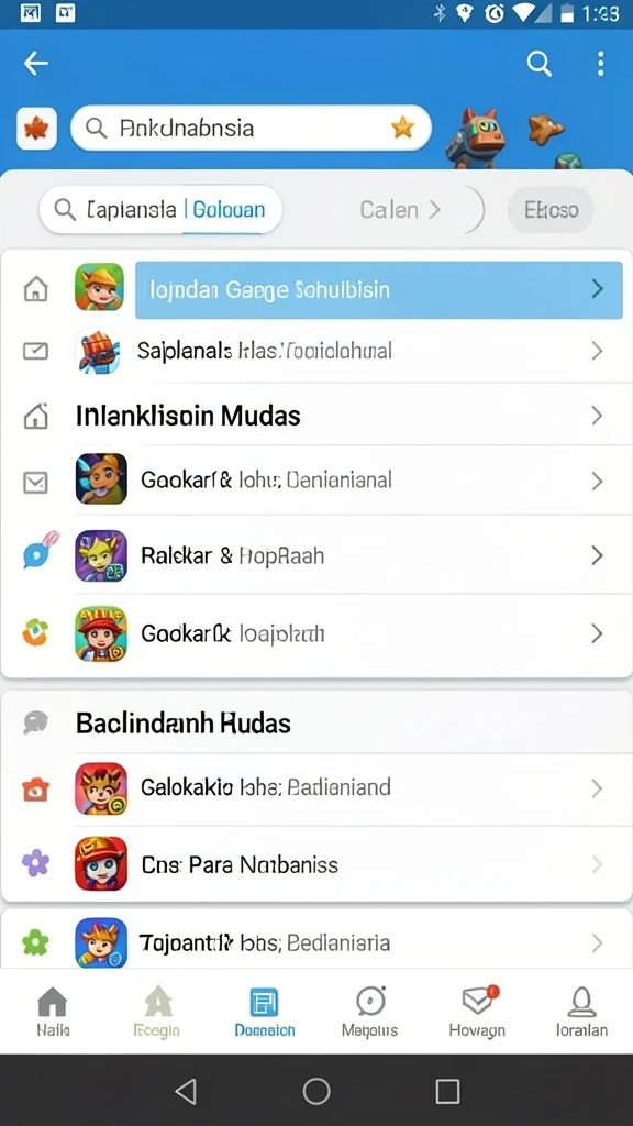 Fitur permainan yang beragam dan menarik.